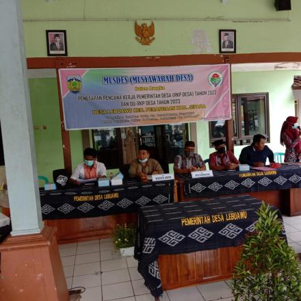 MUSDES PENYUSUNAN RKPDes 2021 DESA LEBUAWU